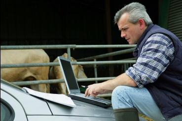 Farmer using UBB Canterbury Broadband
