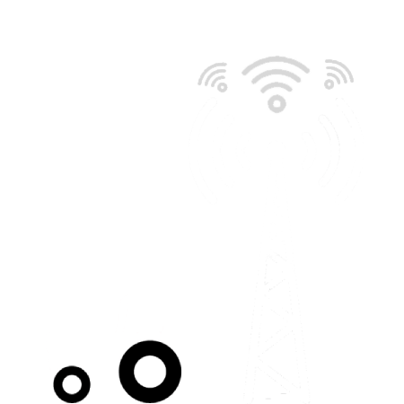 Cartoon tractor and radio tower providing UBB 4G data broadband to New Zealand